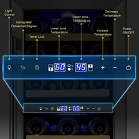 Dual Zone Wine Cooler Built for Perfect Temperature Control, 30 Bottle Capacity, UV Protection, Stainless Steel