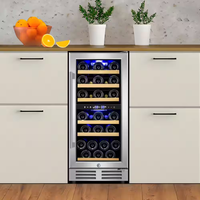Dual Zone Wine Cooler Built for Perfect Temperature Control, 30 Bottle Capacity, UV Protection, Stainless Steel