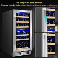 Dual Zone Wine Cooler Built for Perfect Temperature Control, 30 Bottle Capacity, UV Protection, Stainless Steel