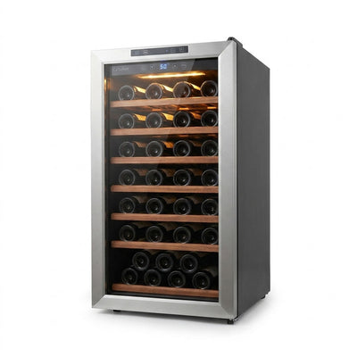 Wine Cooler Refrigerator Built for Perfect Wine Storage, 33 Bottle Capacity, Digital Temperature Control, Dual Install